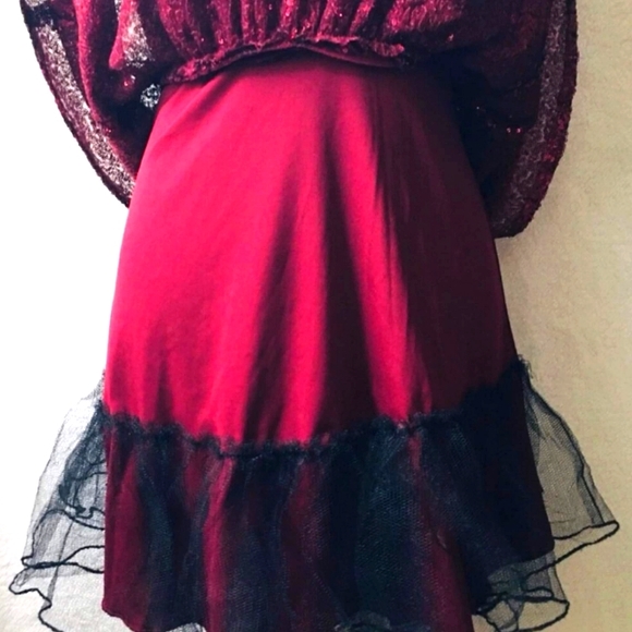 Speechless  wine red  sequin dress size 5 - Picture 2 of 3